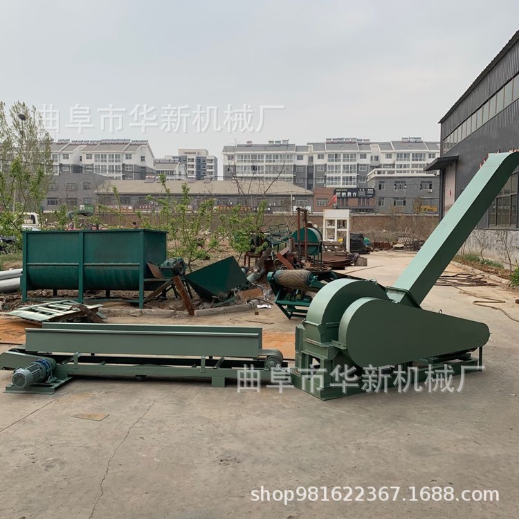 废旧树枝盘式削片机 树根切片粉碎机 木材切片粉碎机加工设备