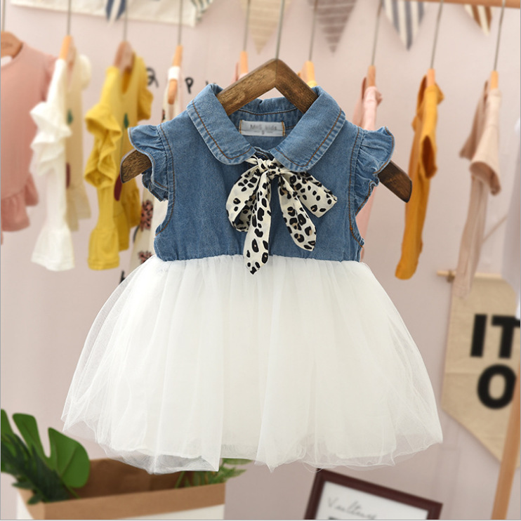 Baby girl dress summer girl denim skirt...