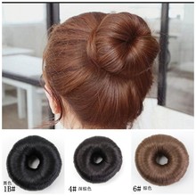 甜甜圈盘发器 仿真假发皮筋圈头饰卷发包花苞头丸子头 现货批发