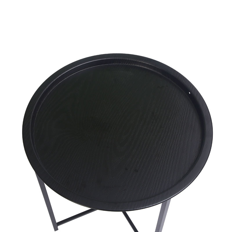 Mesa redonda de metal nórdico moderno minimalista cafetería tienda de postres restaurante mesa de comedor Bar de ocio charlando Mesa Redonda pequeña plegable