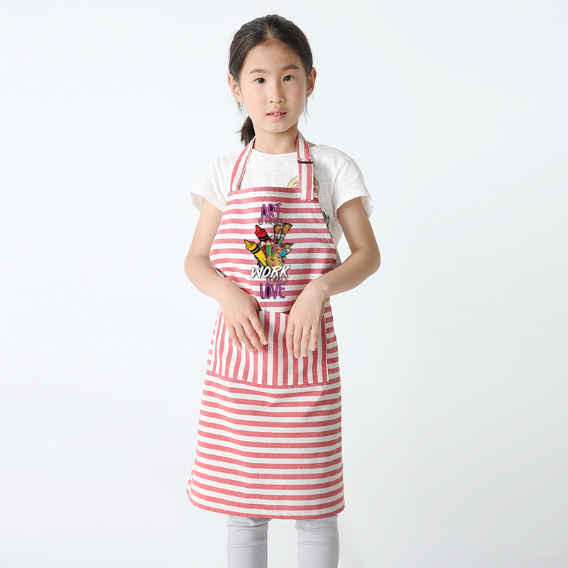 Pintura artística delantal para niños ropa de pintura cocina del hogar pintura de jardín de infantes para niñas traje antiincrustante para niños