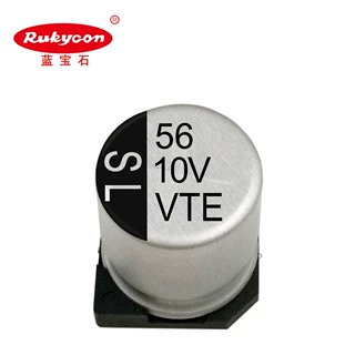 蓝宝石贴片铝电解电容10V56uF家电空调风扇LED照明厂家现货直销