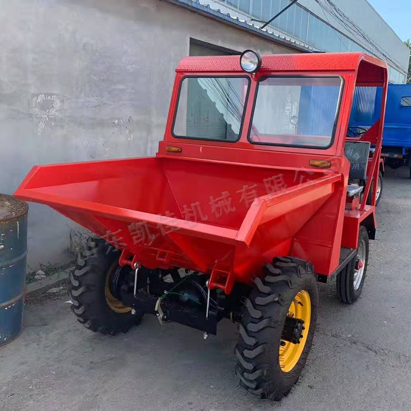 动柴油翻斗车 手动 电动前置翻斗车 工地前置翻斗车 一吨翻斗车