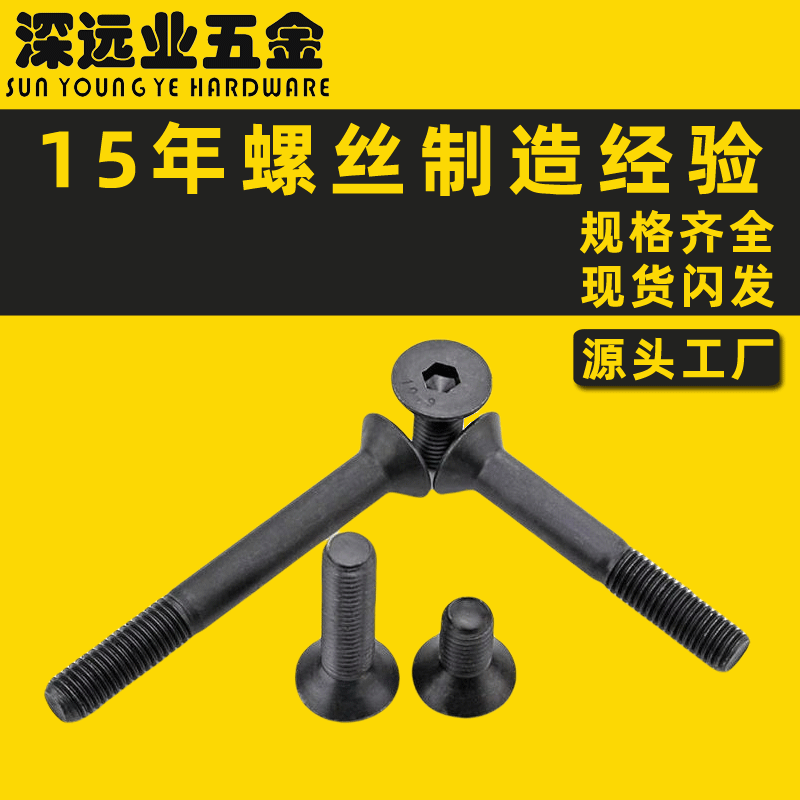 10.9级沉头内六角螺丝 平头内六角螺丝钉 平杯螺丝M2*3-M2*20