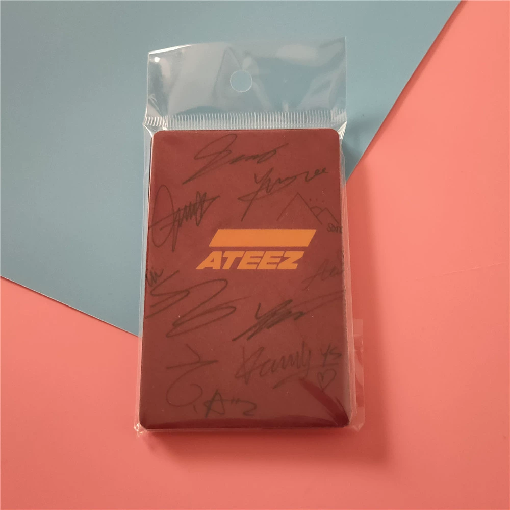Новый альбом ATeez Acton to Answer Surrounding Crystal Card Patch Bus Sticker Anty Postal Postcard