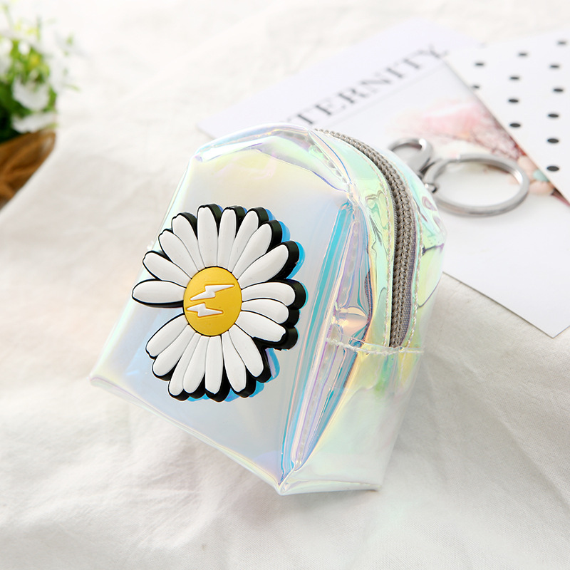 Korean Small Daisy Cute Ladies Color Cartoon Storage Coin Bag Wholesale display picture 3