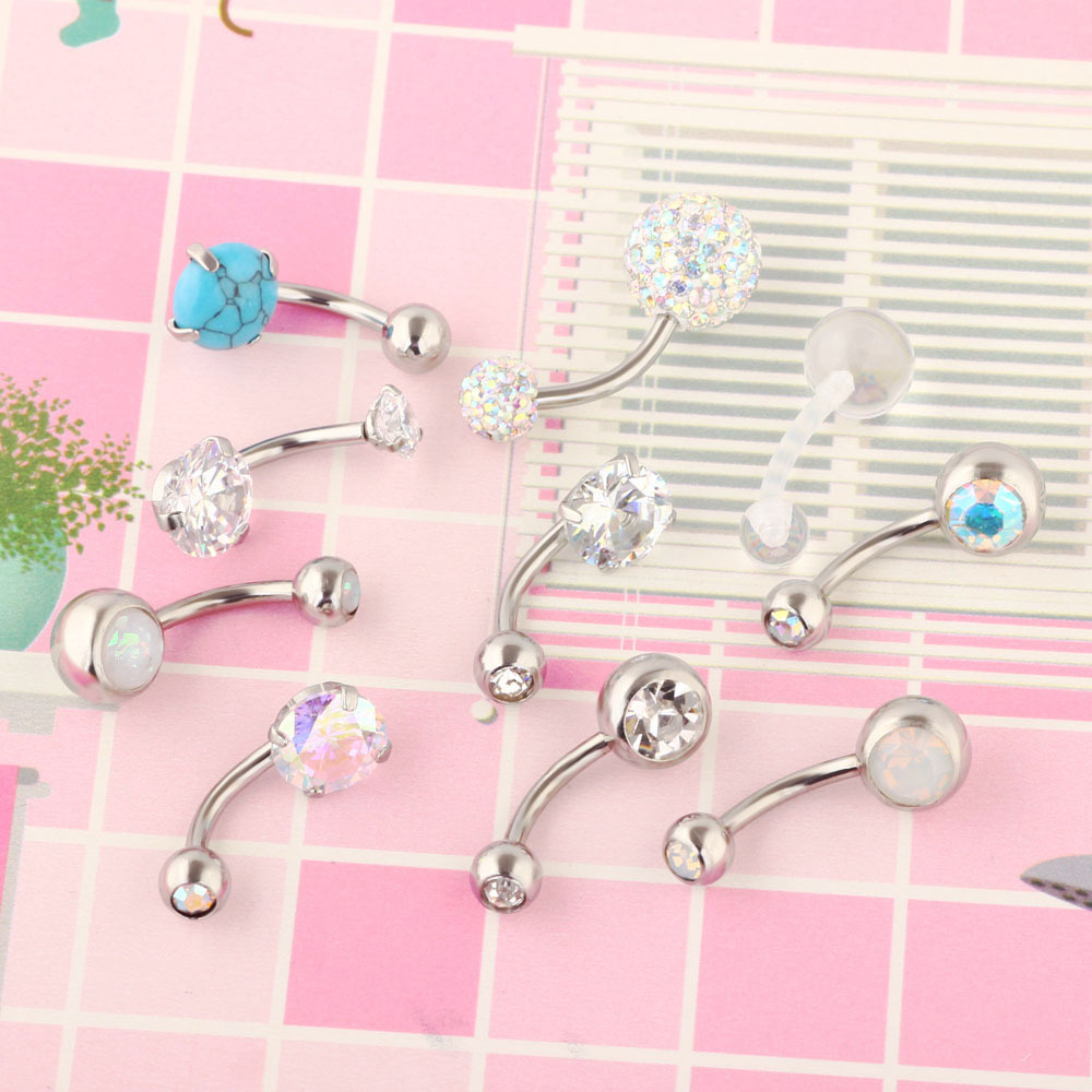 Labret piercing jewelry detail image