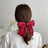 Red hairgrip with bow, hair accessory, hairpins, hairpin, internet celebrity, Korean style