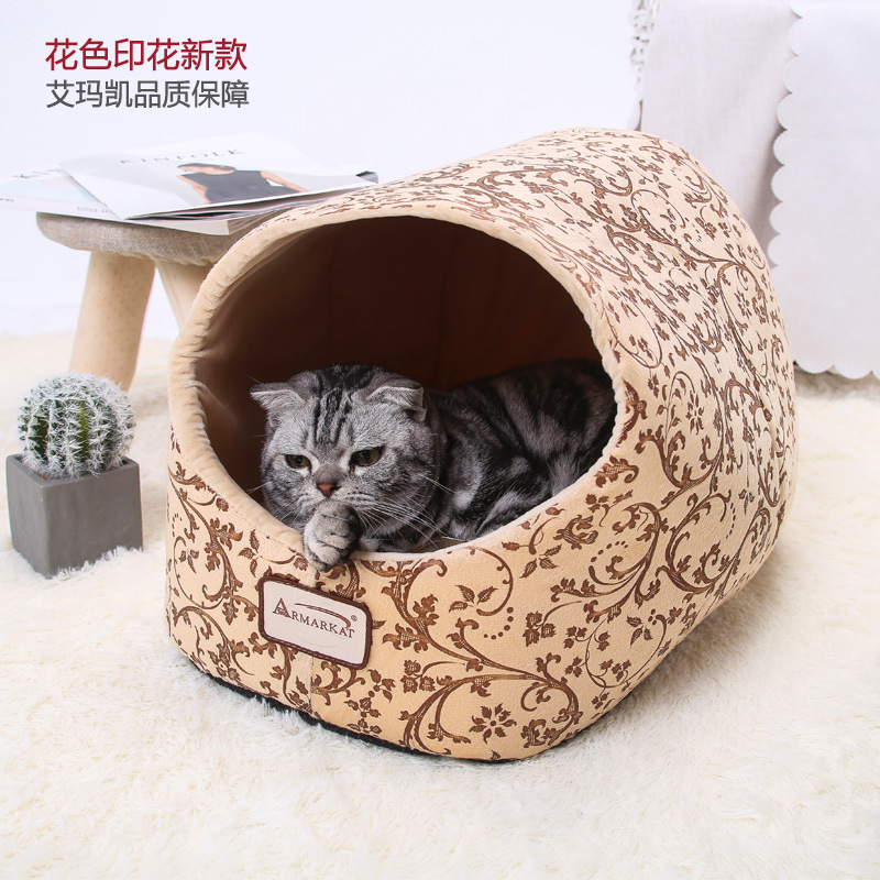 Aimakai gato nido invierno cálido gato saco de dormir sueño profundo cuatro estaciones universal gato nido mascota gato suministros