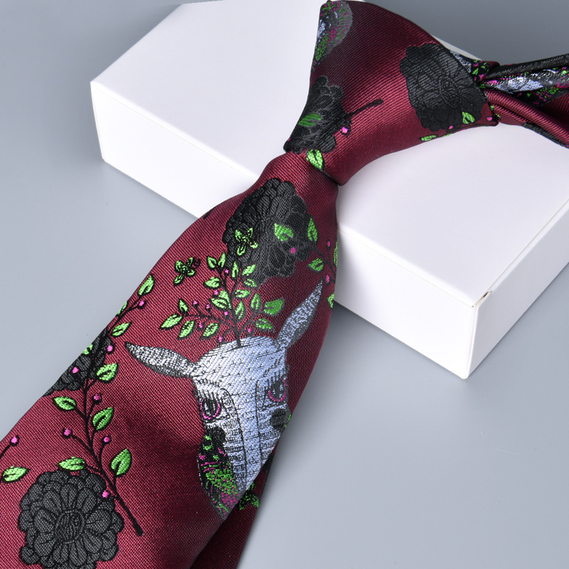Business Animal Flower Polyester Yarn Men's Tie display picture 26