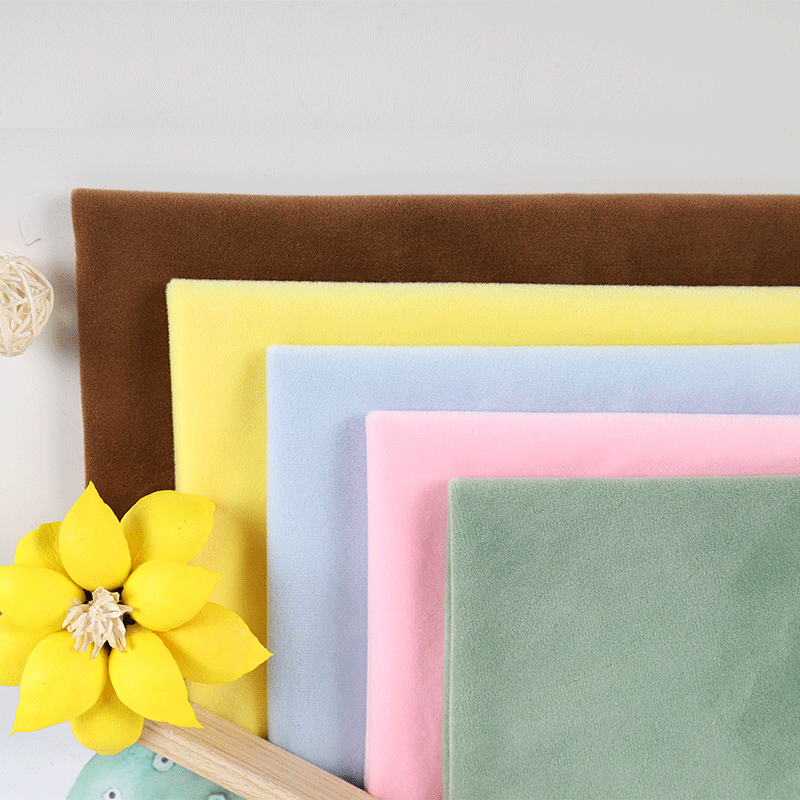 【现货】经编单面绒银狐绒氨真超抱枕拖鞋运动卫衣打底裤复合面料