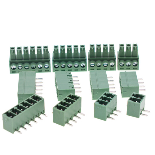 Terminal block KF15EDG 3.5mm plug-in 2-16P straight/curved pin PCB connector green