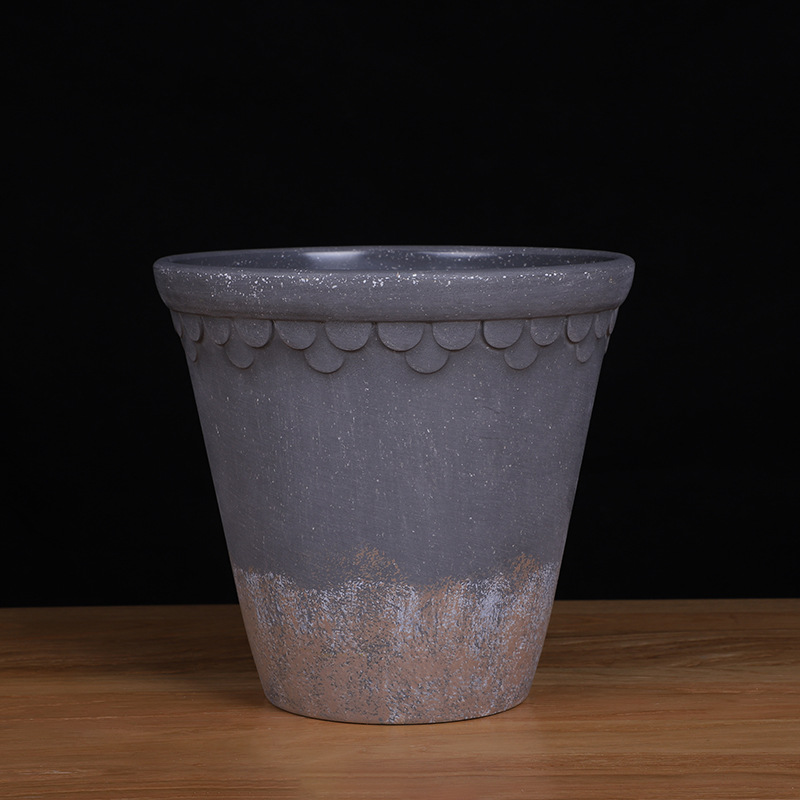 北欧简约创意密胺做旧多肉现代家用加厚个性塑料小花盆 厂家现货详情图7