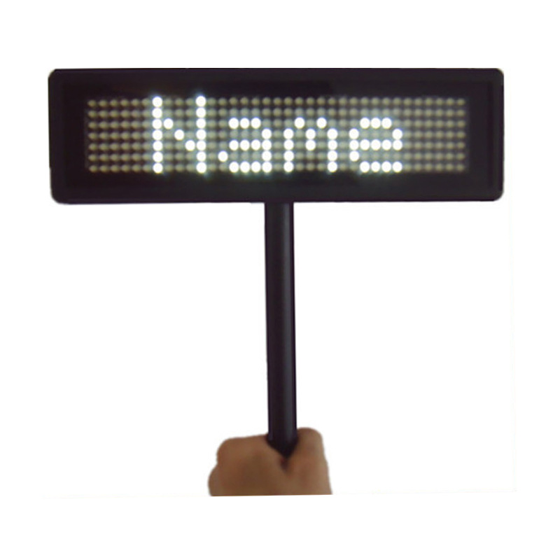 P3.66-12X56 红色 手持式 横向滚动信息 LED迷你信息接机牌显示屏