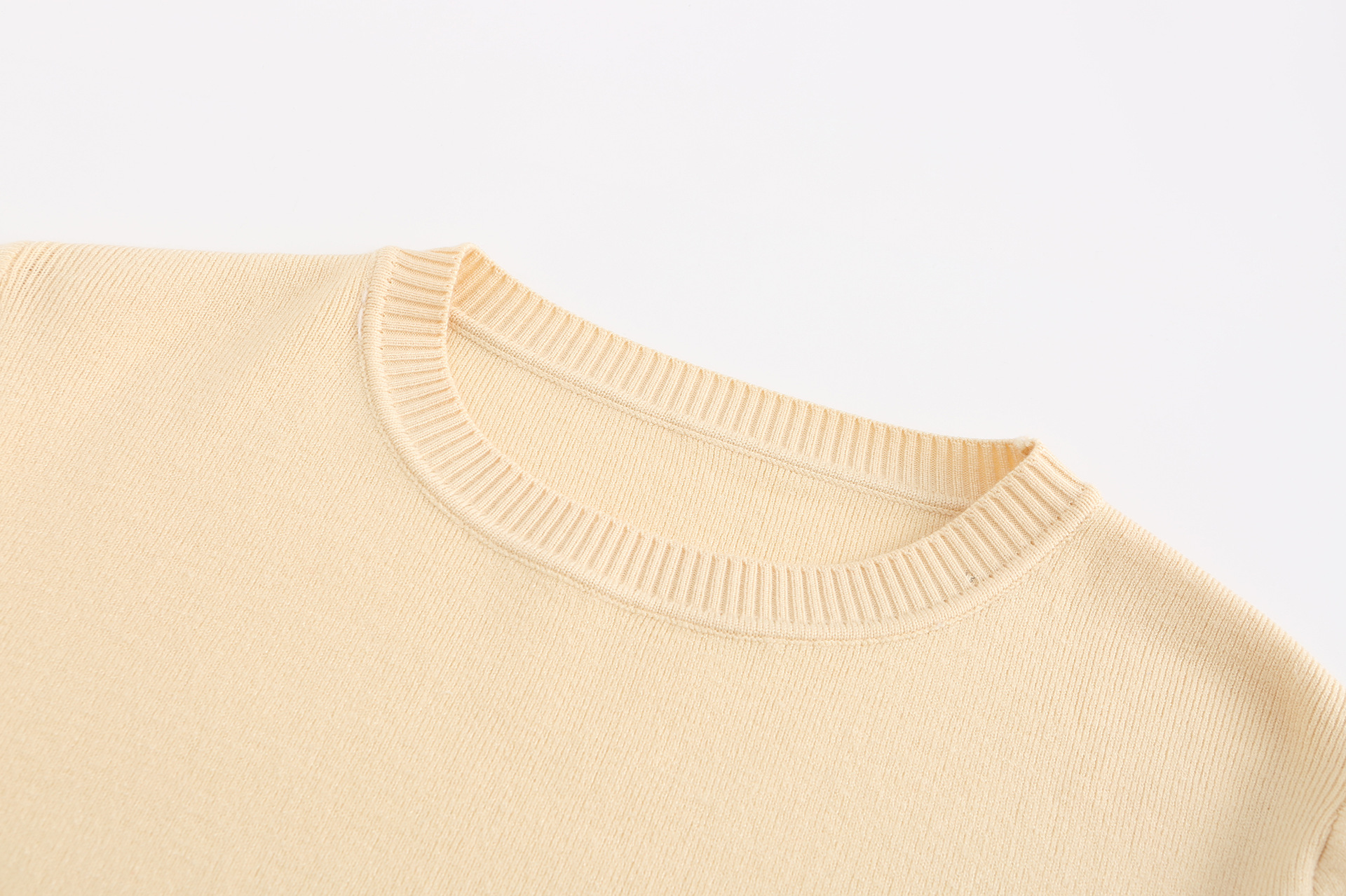 Women's Sweater Set Summer Macaron Colour Matching Co-ord Suit_voghion.com