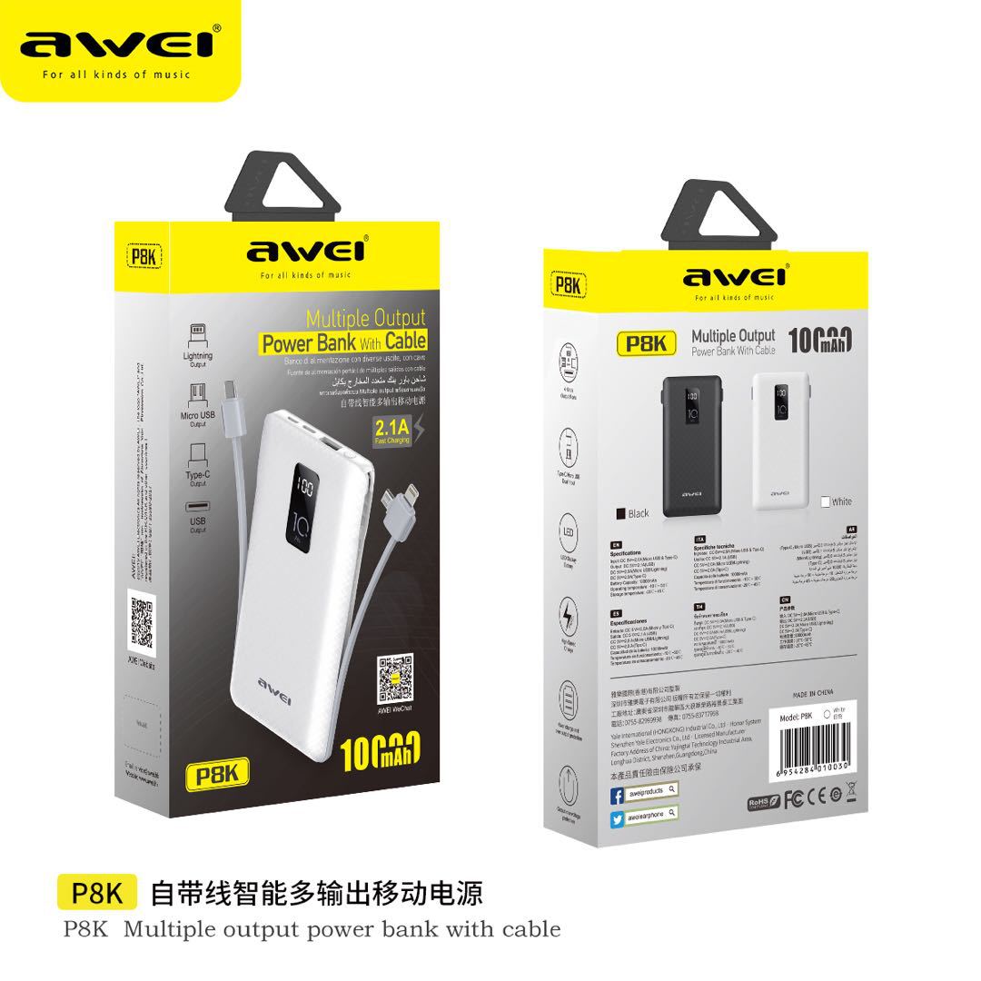 Batch P8K With move source apply TYPE-C Apple Android ultrathin Portable portable battery YTO three