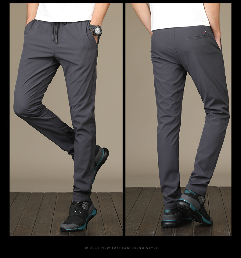 Copy_erunchor Новые мужские брюки корейские модные мужские брюки повседневные брюки маленькие ноги зеленые.jpg