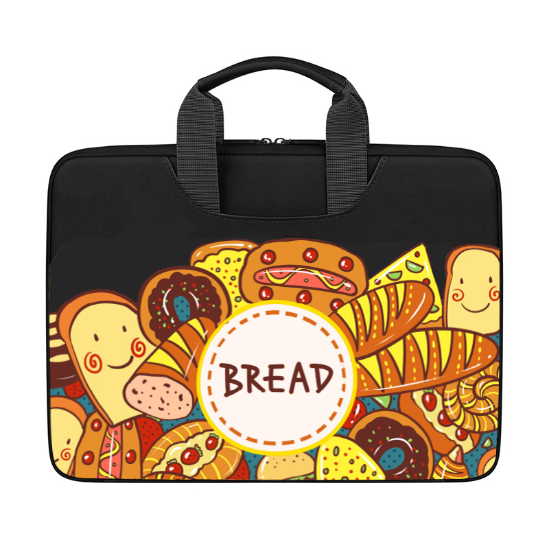 New printed diving laptop bag thermal transfer printing flower liner bag ipad bag printable logo