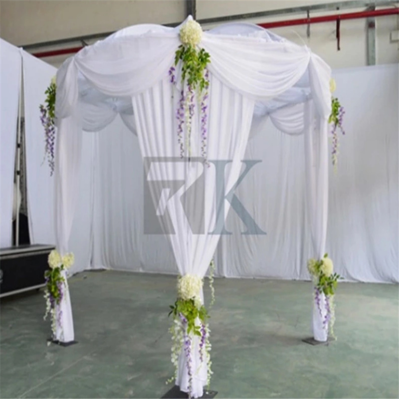 背景布搭建 铝合金伸缩窗帘架 多节伸缩支架