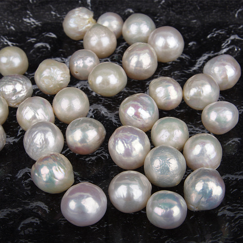 Factory Direct Supply Edison Bare Pearls with Wrinkled Skin and Minor Flaws, Natural Light Pearls, Handmade DIY Baroque Beads, Wholesale