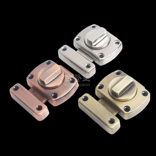 New left and right door latch lock left and right latch door buckle door latch sliding door sliding door fitting room exposed small latch