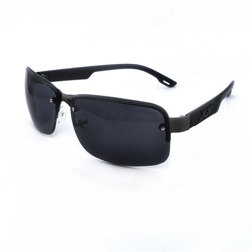 New men's sunglasses wholesale square single bridge half frame sunglasses sunglasses metal fashion eyes