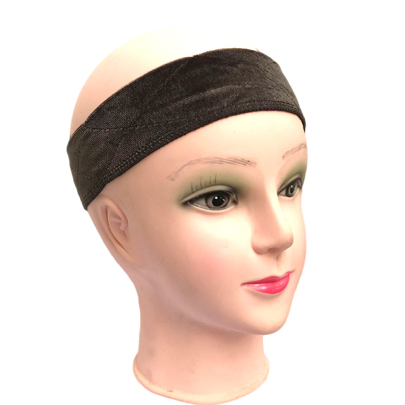 Amazon Venta caliente Peluca de terciopelo banda de pelo en stock suministro encaje girp banda de pelo