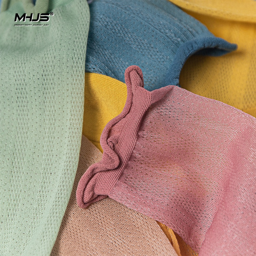 Cotton Spirit 15 Color Glass Silk Socks Women's Spring and Summer Thin Mid-Tube Socks Japanese Roll Top Solid Color Ins Trendy Socks
