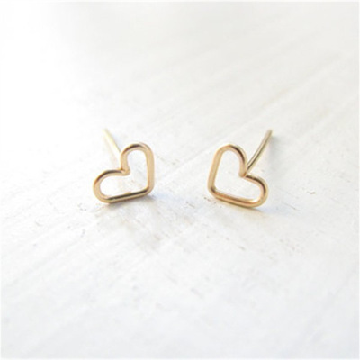 Fashion Heart Plating Alloy No Inlaid Earrings Ear Studs display picture 19