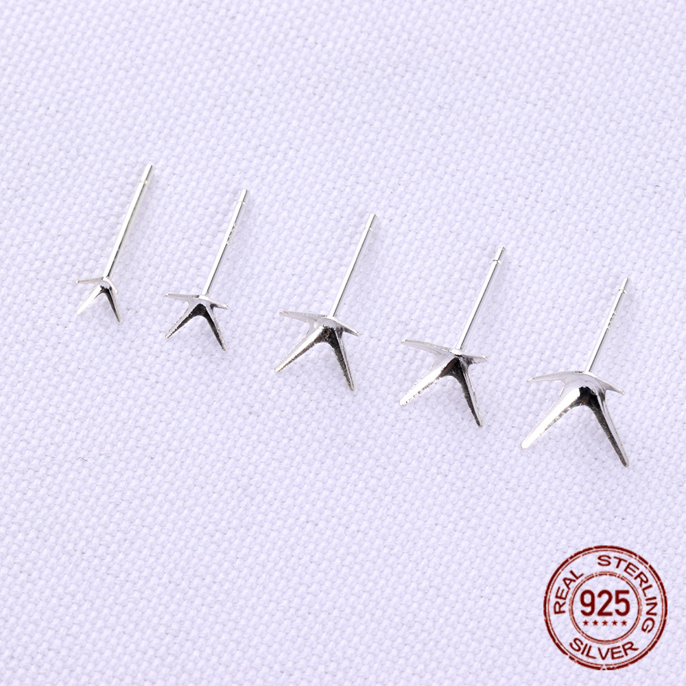 6g Weight Auricular Needle Support Jewelry Making Type 10 PCS/Package Quantity 925 Sterling Silver Material Solid Color Pattern Simple Style, Classic Style Style Plating Craft 10 PCS/Package 925 Sterling Silver Solid Color Auricular Needle Support Ornament Needle 7