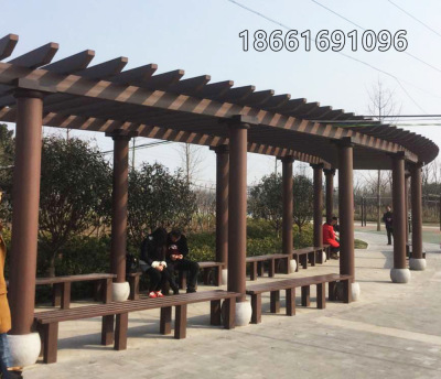 【全国包邮】塑木花架 配200*200立柱和160*80横梁