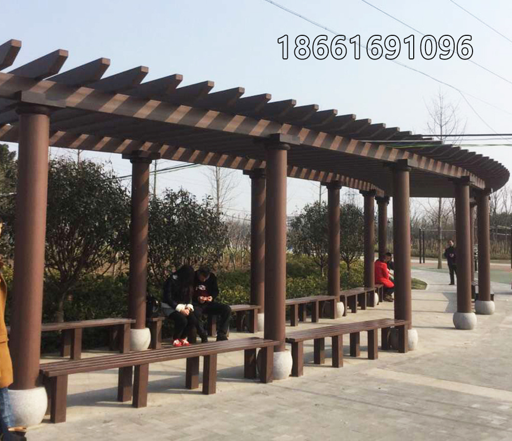 【全国包邮】塑木花架 配200*200立柱和160*80横梁