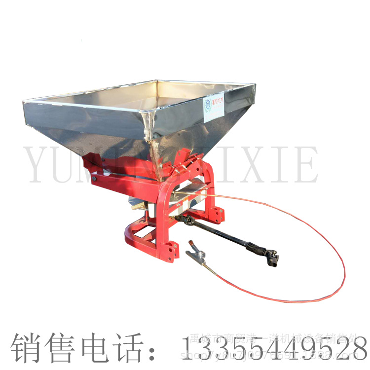 撒肥机厂家 不锈钢塑料播撒机 颗粒粉末用撒肥机四轮拖拉机输出