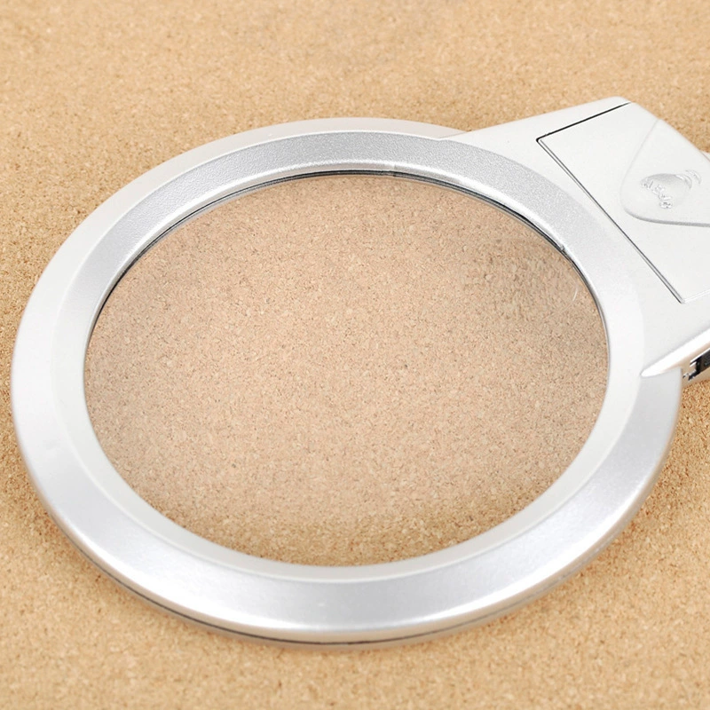 Увеличительное стекло HD с клипсой Светодиодная лампа HD для чтения 5 раз Вспомогательный зажим портативный Настольный компьютер оптовая продажа с фабрики через границу