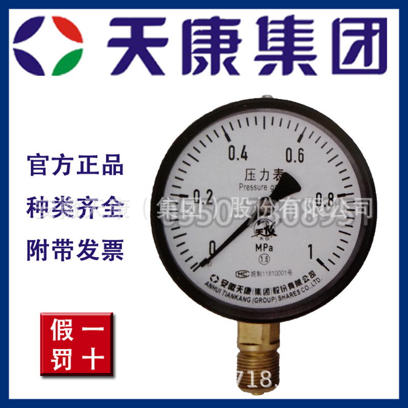 Y系列Y-100 Y-100Z Y-100T Y-100ZT一般压力表压力真空表