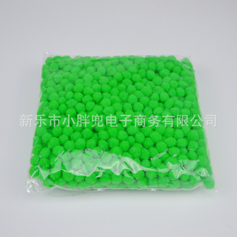 Bola de piel de colores DIY Bola de piel de poliéster joyería accesorios de juguete para niños zapatos y sombreros color mezclado pequeña bola de peluche Decoración