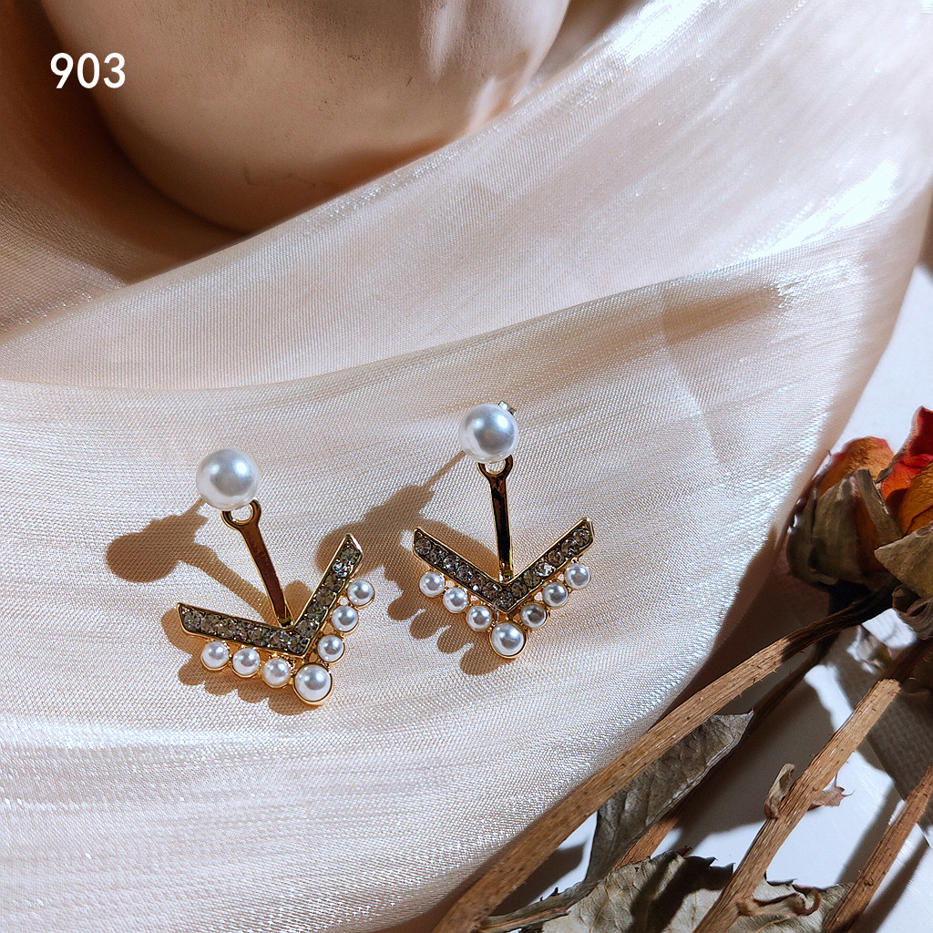 925银针安娜同款韩版东大门珍珠耳钉一款两戴耳饰 耳环高质量批发详情6