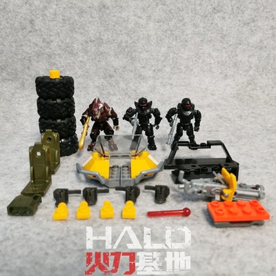 Special Offer Mega bloks Infinite Aura HALO Sparta Elite Warthog America Jiabao Building blocks image Bulk cargo