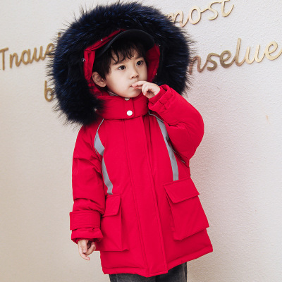 2020 Children's clothing new pattern children Down Jackets Korean Edition thickening Boy girl Children Down Jackets Mid length version coat