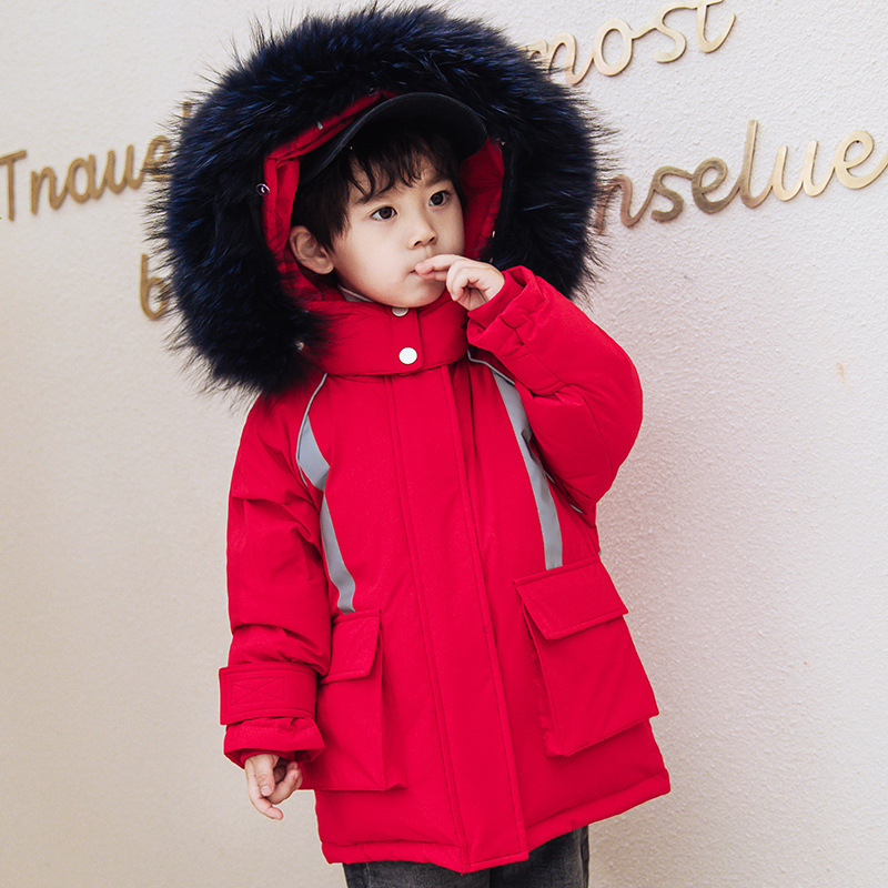 2020 Children's clothing new pattern children Down Jackets Korean Edition thickening Boy girl Children Down Jackets Mid length version coat