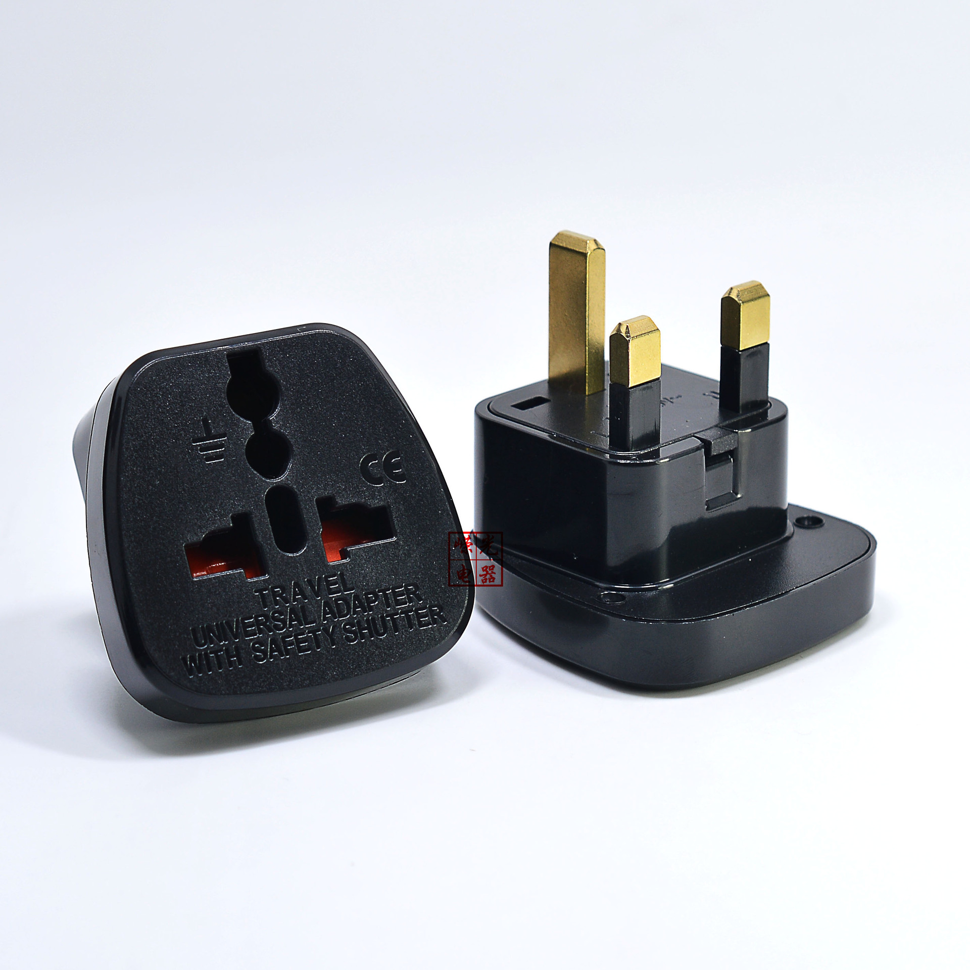 东莞产销SS-7带儿童保护门转换插座英规BS大面板转换器13A转接头