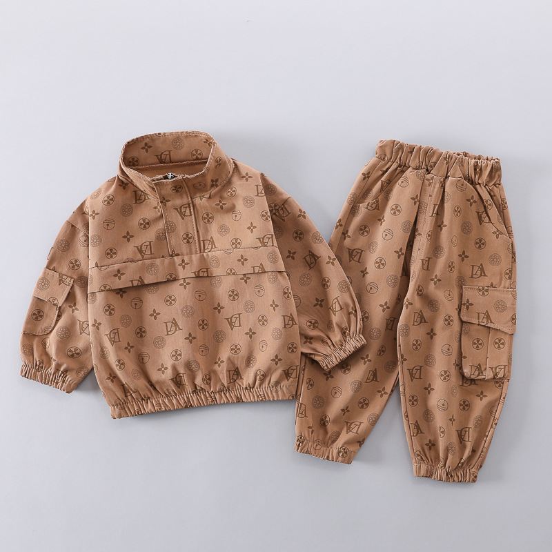 2020 New Children's Internet Celebrity Autumn Girl Baby Spring Clothing Fashionable Boys and Girls Set_voghion.com