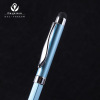 Spot metal round bead pen spin metal capacitance head Touch screen pen Factory business signature pen printed logo