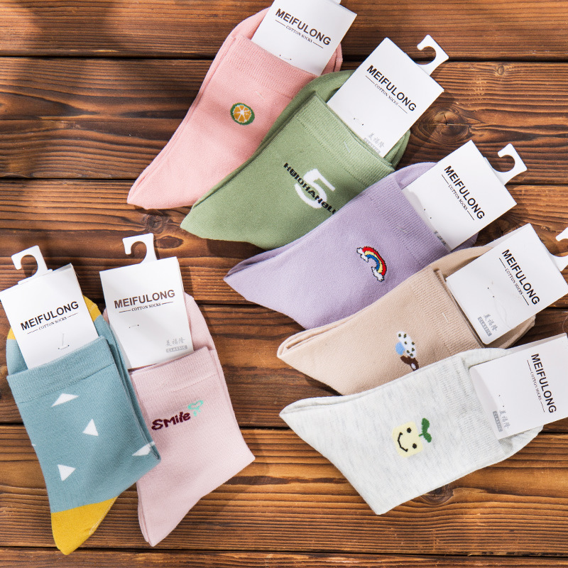 Autumn and winter new pattern In cylinder men and women ventilation Cotton socks Paige leisure time motion Stockings Stall Cheap Source of goods Manufactor wholesale