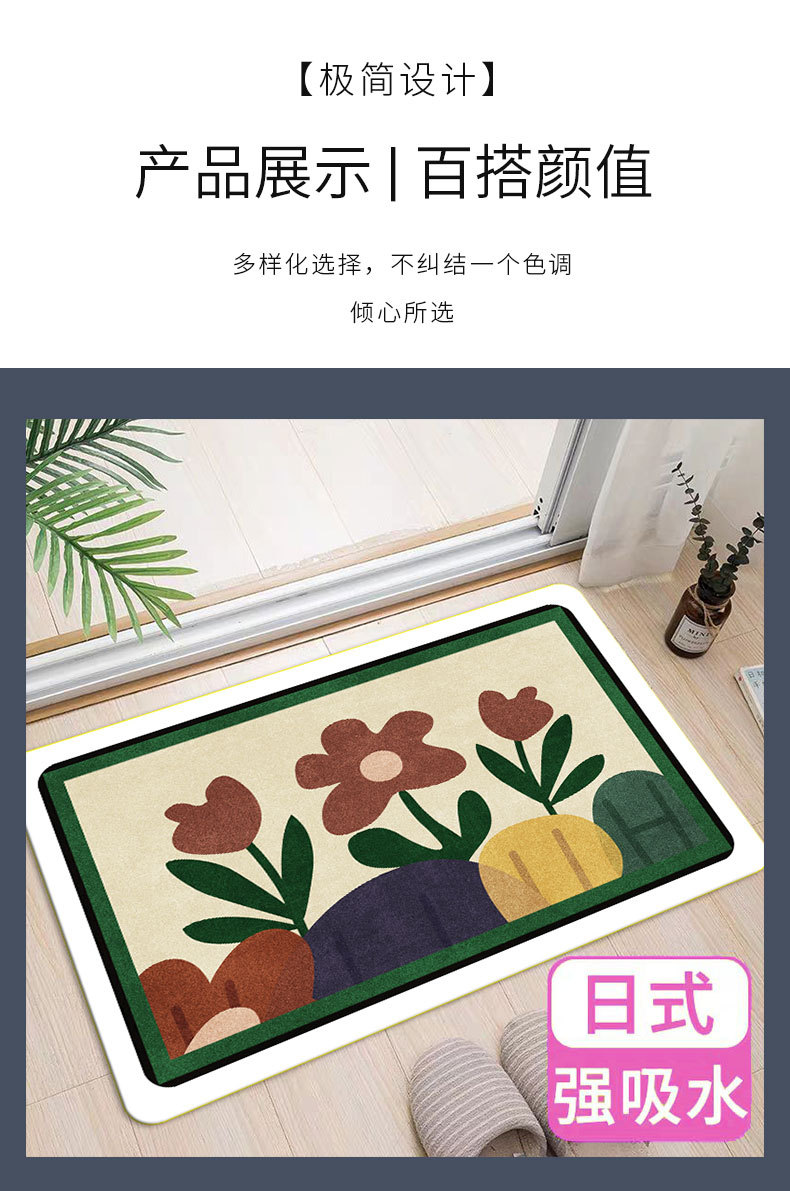 仿羊绒地毯地垫,日式地毯,浴室卫生间地毯,厕所门口地垫,入户进门口地垫