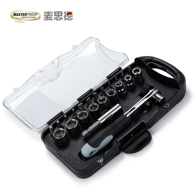 德国麦思德螺丝刀套装工具小棘轮套筒薄壁螺丝刀头多功能批头起子