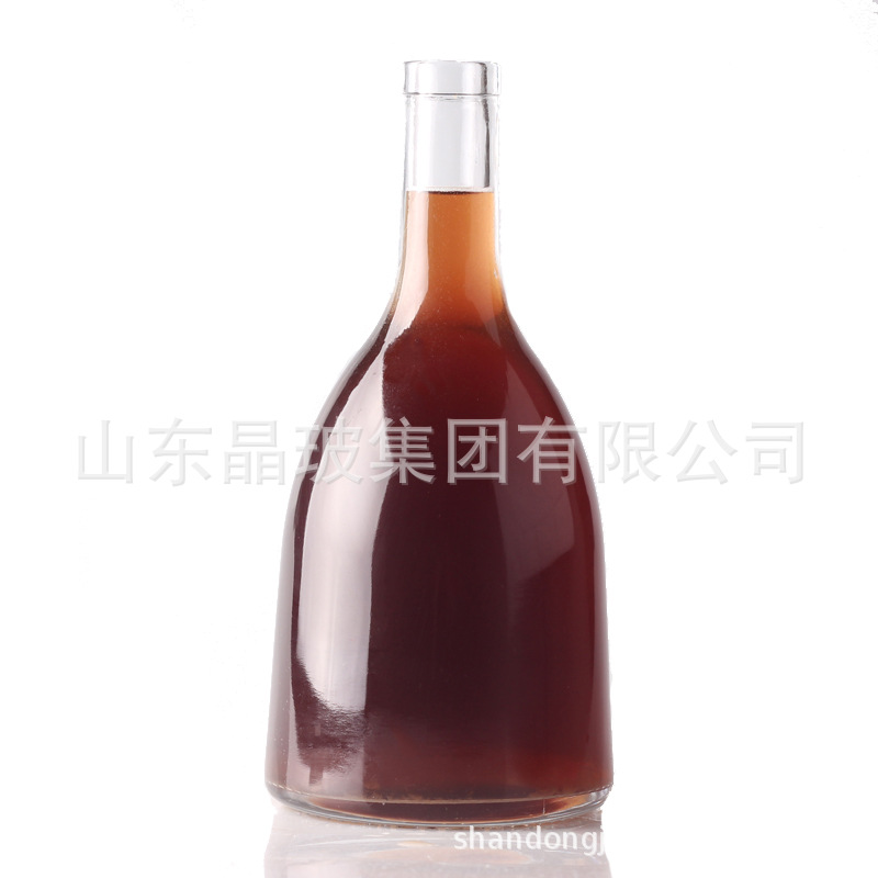 产地货源直供透明玻璃瓶xo洋酒瓶 白兰地酒瓶  500ml玻璃瓶