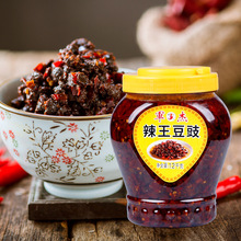 湖南特产军杰辣王豆豉1.2kg装每箱6瓶风味豆豉厨房调味品批发厂家