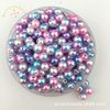 There are holes gradients like pearl ABS straight -hole colorful mermaid pearl two -color pearl 6mm 8mm