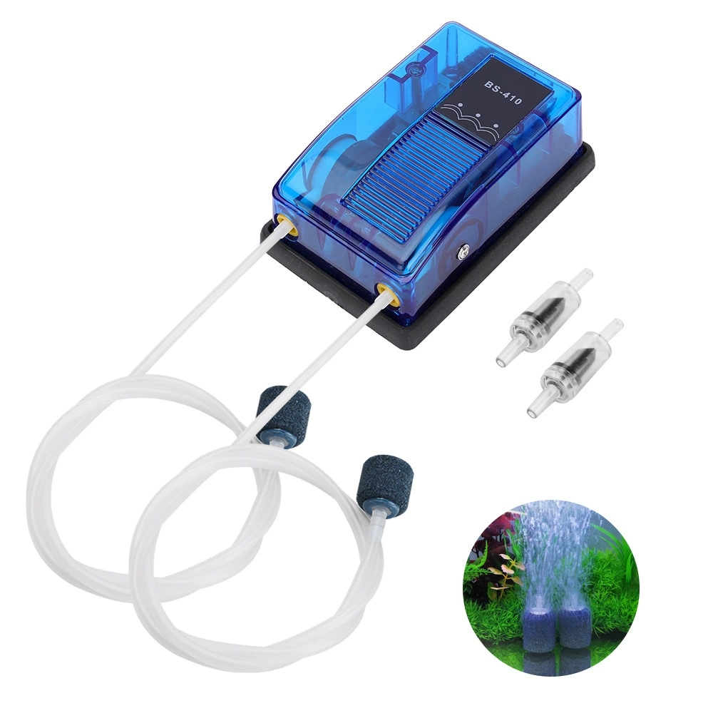 Трансграничный аквариум маленький кислородный насос Risheng BS-310/410 кислородный насос аквариум кислородный насос прозрачный кислородный насос